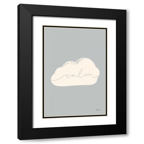 Peaceful III Black Modern Wood Framed Art Print with Double Matting by Thorns, Becky