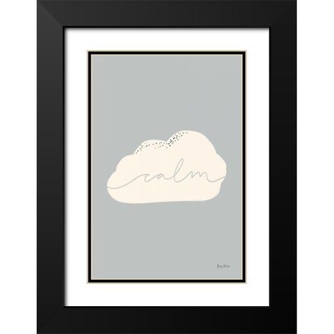 Peaceful III Black Modern Wood Framed Art Print with Double Matting by Thorns, Becky