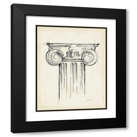 Museum Sketches VII Off White Black Modern Wood Framed Art Print with Double Matting by Tavoletti, Anne