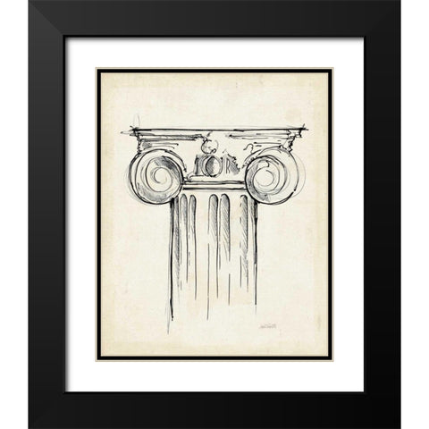 Museum Sketches VII Off White Black Modern Wood Framed Art Print with Double Matting by Tavoletti, Anne