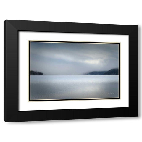 Lake Reflection Idaho Black Modern Wood Framed Art Print with Double Matting by Majchrowicz, Alan