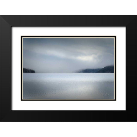 Lake Reflection Idaho Black Modern Wood Framed Art Print with Double Matting by Majchrowicz, Alan