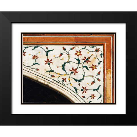 Mosaic I Black Modern Wood Framed Art Print with Double Matting by Larson, Nathan