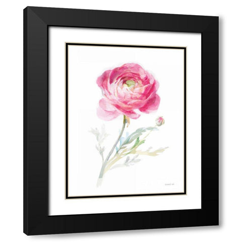 Color of Spring I Black Modern Wood Framed Art Print with Double Matting by Nai, Danhui