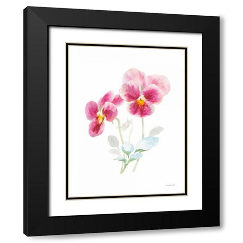 Color of Spring IV Black Modern Wood Framed Art Print with Double Matting by Nai, Danhui