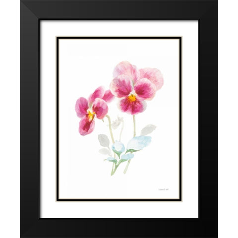 Color of Spring IV Black Modern Wood Framed Art Print with Double Matting by Nai, Danhui