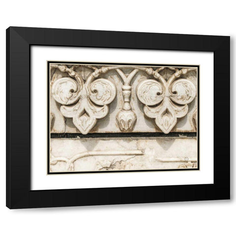 Sculptural Detail Black Modern Wood Framed Art Print with Double Matting by Larson, Nathan