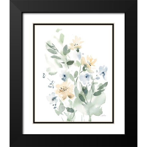 Summer Wildflowers I Black Modern Wood Framed Art Print with Double Matting by Pete, Katrina