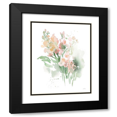 Vibrant Blooms I Black Modern Wood Framed Art Print with Double Matting by Pete, Katrina