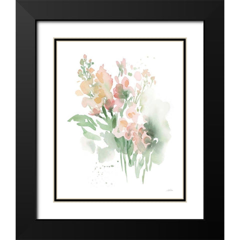 Vibrant Blooms I Black Modern Wood Framed Art Print with Double Matting by Pete, Katrina