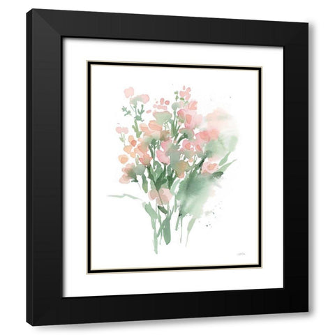 Vibrant Blooms II Black Modern Wood Framed Art Print with Double Matting by Pete, Katrina