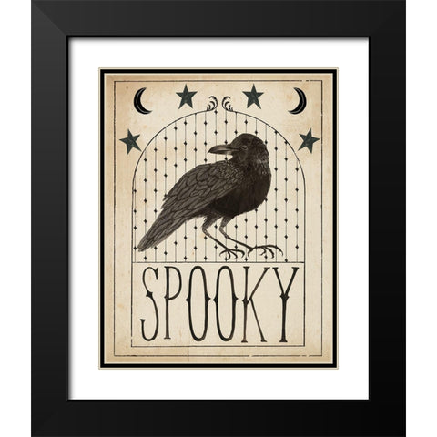 Hocus Pocus I Stars Black Modern Wood Framed Art Print with Double Matting by Miller, Sara Zieve