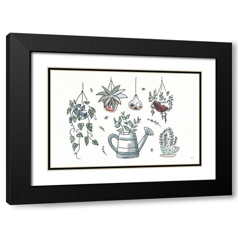 A Plants Life I Black Modern Wood Framed Art Print with Double Matting by York, Leah