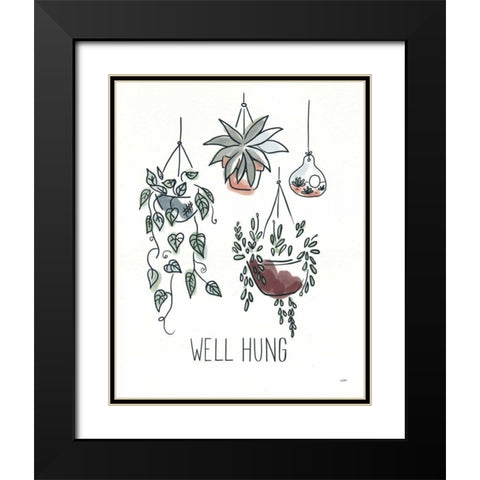 A Plants Life III Black Modern Wood Framed Art Print with Double Matting by York, Leah