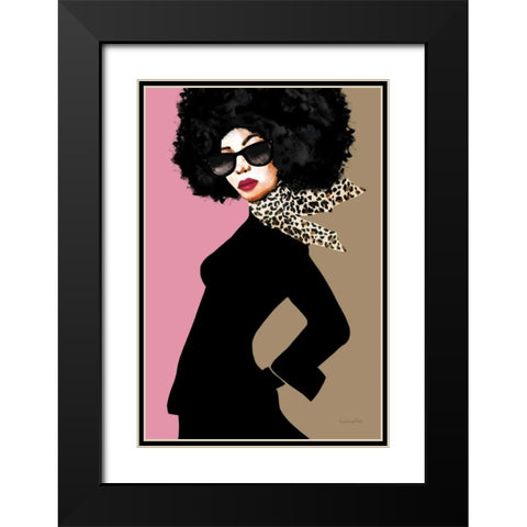 Good Attitude II Black Modern Wood Framed Art Print with Double Matting by Charro, Mercedes Lopez