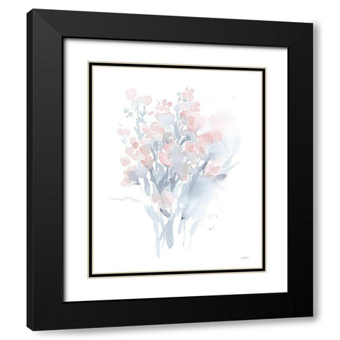 Fresh Blooms II Black Modern Wood Framed Art Print with Double Matting by Pete, Katrina