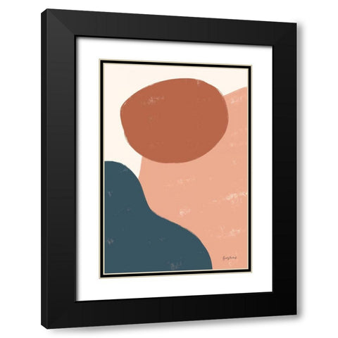 Eclectic I Warm Black Modern Wood Framed Art Print with Double Matting by Thorns, Becky