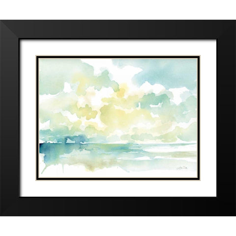 Ocean Dreaming Black Modern Wood Framed Art Print with Double Matting by Pete, Katrina