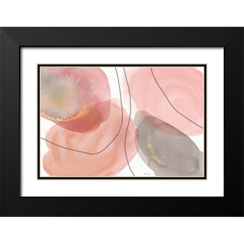 Petal Passion X Soft Boho Black Modern Wood Framed Art Print with Double Matting by Grove, Beth