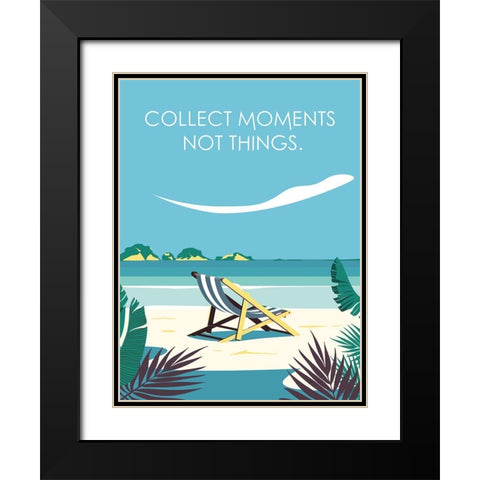 Collect Moments Chair Black Modern Wood Framed Art Print with Double Matting by Escalante, Omar
