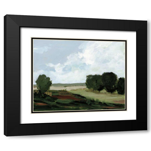 Green Grove Black Modern Wood Framed Art Print with Double Matting by Munger, Pamela