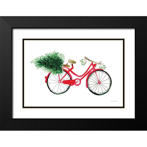 Christmas Delivery I Black Modern Wood Framed Art Print with Double Matting by Charro, Mercedes Lopez