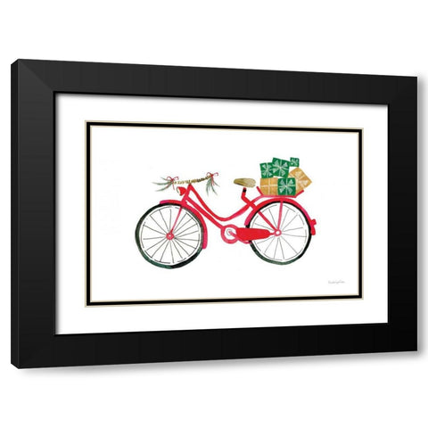 Christmas Delivery II Black Modern Wood Framed Art Print with Double Matting by Charro, Mercedes Lopez