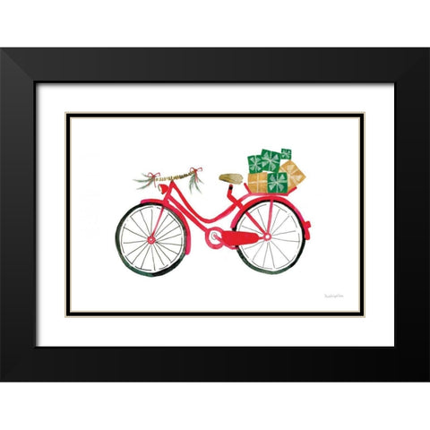 Christmas Delivery II Black Modern Wood Framed Art Print with Double Matting by Charro, Mercedes Lopez