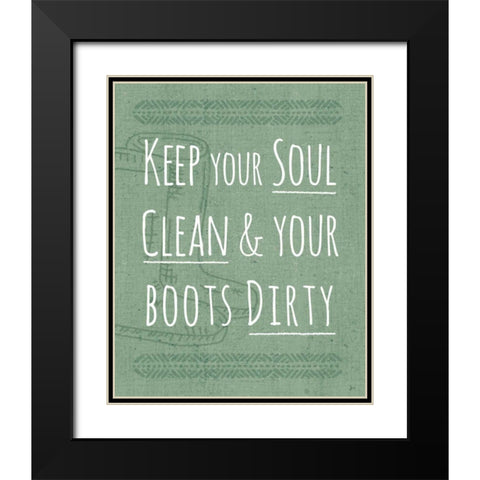 Home Grown V Black Modern Wood Framed Art Print with Double Matting by Aiken, Jess