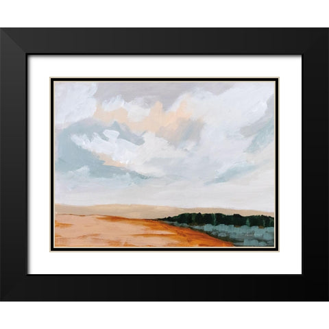 Treeline Black Modern Wood Framed Art Print with Double Matting by Munger, Pamela