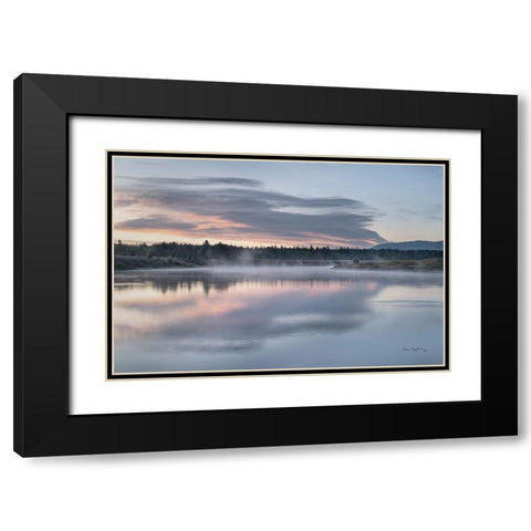 Oxbow Bend Grand Teton National Park Black Modern Wood Framed Art Print with Double Matting by Majchrowicz, Alan