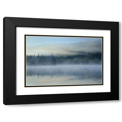 Redfish Lake Idaho Black Modern Wood Framed Art Print with Double Matting by Majchrowicz, Alan