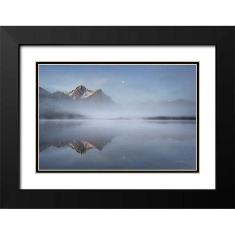 Stanley Lake Idaho Black Modern Wood Framed Art Print with Double Matting by Majchrowicz, Alan