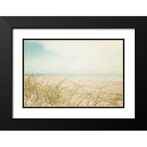 Beach Grass V Light Black Modern Wood Framed Art Print with Double Matting by Urquhart, Elizabeth