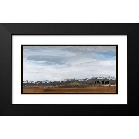 Alamosa Late March Black Modern Wood Framed Art Print with Double Matting by Munger, Pamela