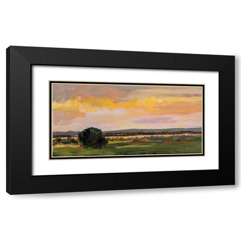 Dusk on Mesa Black Modern Wood Framed Art Print with Double Matting by Munger, Pamela