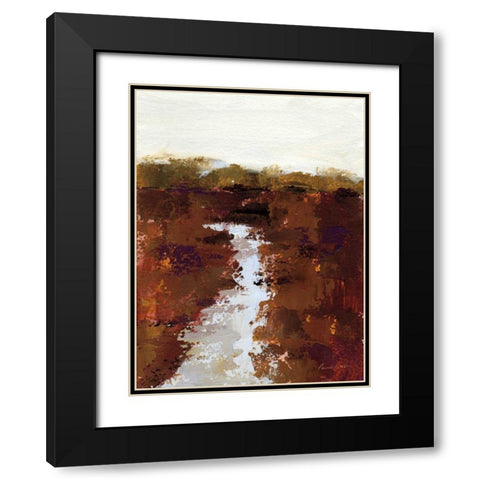 Lost Creek Black Modern Wood Framed Art Print with Double Matting by Munger, Pamela