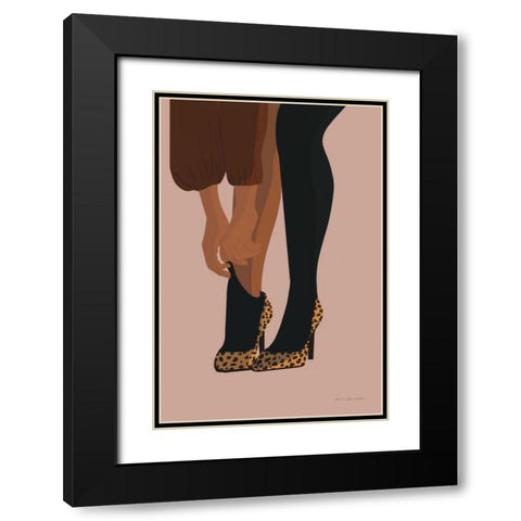 Gorgeous Wild II Black Modern Wood Framed Art Print with Double Matting by Escalante, Omar