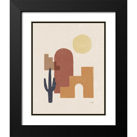 Desert Arches II Black Modern Wood Framed Art Print with Double Matting by Hershey, Moira