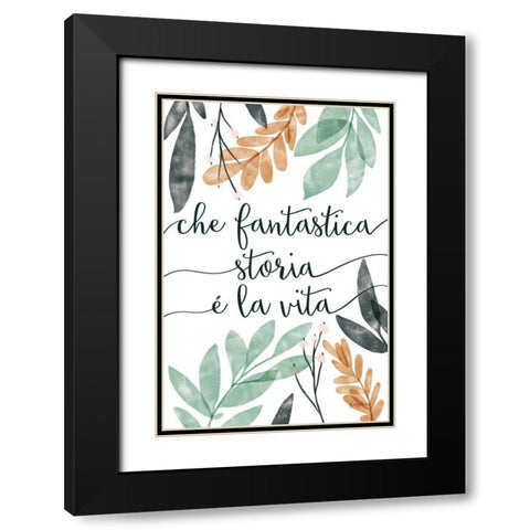 Sage Sayings IV Italian Black Modern Wood Framed Art Print with Double Matting by Thorns, Becky