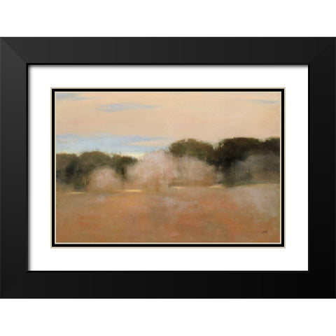 Sienna Fields II Black Modern Wood Framed Art Print with Double Matting by Purinton, Julia