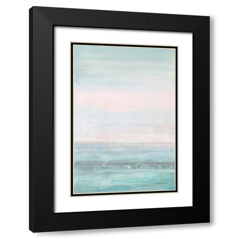 Dreamy Seascape Black Modern Wood Framed Art Print with Double Matting by Nai, Danhui