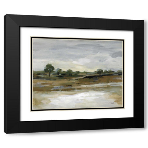 Cool April Day Black Modern Wood Framed Art Print with Double Matting by Vassileva, Silvia