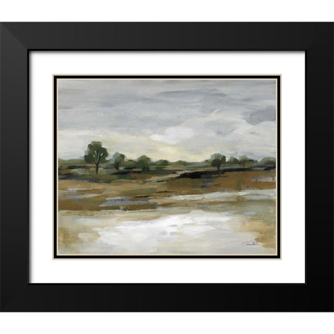 Cool April Day Black Modern Wood Framed Art Print with Double Matting by Vassileva, Silvia