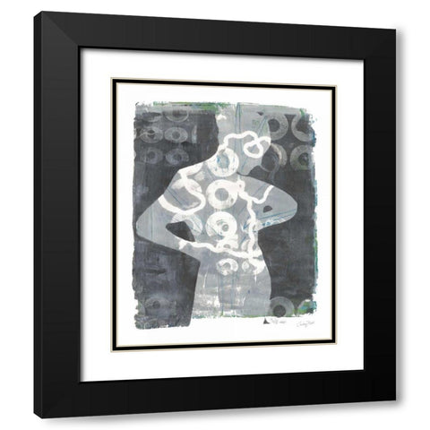 Contemplate I Black Modern Wood Framed Art Print with Double Matting by Prahl, Courtney