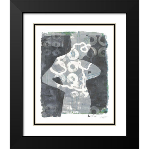 Contemplate I Black Modern Wood Framed Art Print with Double Matting by Prahl, Courtney
