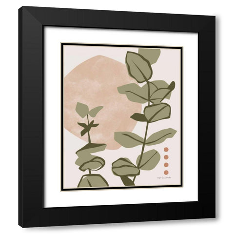 Restore Eucalyptus II Black Modern Wood Framed Art Print with Double Matting by Gallagher, Megan