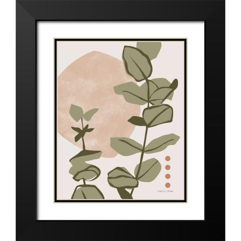 Restore Eucalyptus II Black Modern Wood Framed Art Print with Double Matting by Gallagher, Megan