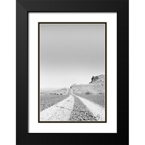 Into the Desert Black Modern Wood Framed Art Print with Double Matting by Larson, Nathan