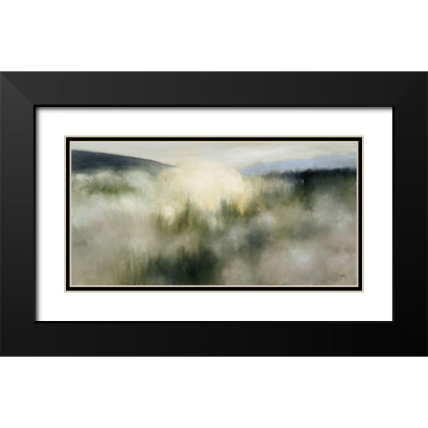 Valley Clouds Black Modern Wood Framed Art Print with Double Matting by Purinton, Julia